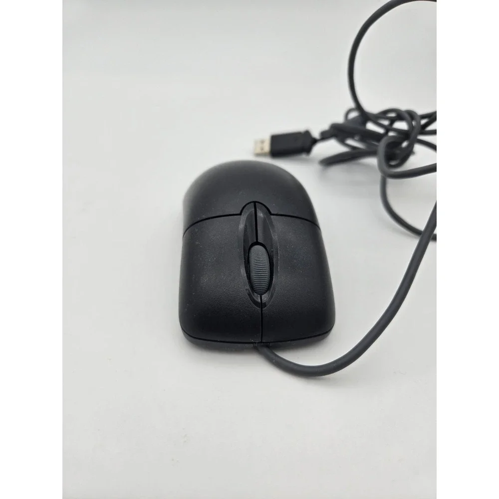 Genuine Microsoft Wheel‎ Mouse Optical 1.1A Model X802382 Black USB Mouse Works
